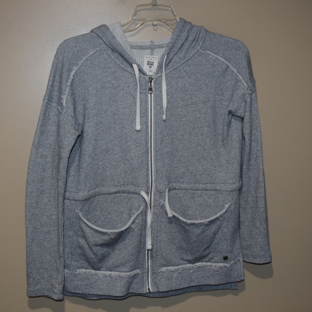 BILLABONG Shed Light HOODIE Women's Sz S Full-Zip Hooded Sweatshirt JACKET - Picture 3 of 7